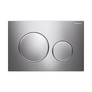 Geberit Sigma20 Round Flush Plate For Dual Flush - Gloss Chrome With Matt Chrome Detail