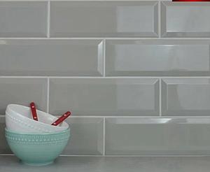European Tiles Bisello Light Gris 10x30cm Polished Ceramic Tile