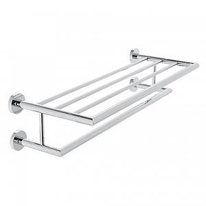 Vado Spa Towel Shelf With Towel Rail 600mm (24") Chrome