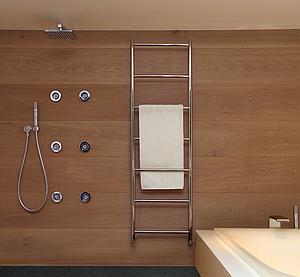 Vogue Galaxy Towel Radiator Heating Only - Polished Stainless Steel 1200X500