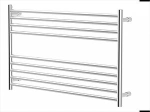 Vogue Pearl Towel Radiator Heating Only - Polished Stainless Steel 600X1000