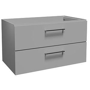 Faeber Monaco 800m 2 Drawer Basin Vanity Unit Grey Ice