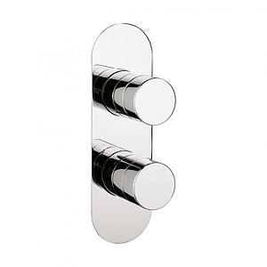 AVA (OLD CROSSWATER) Parker 1 Outlet 2 Handle Thermostatic Shower Mixer Valve Polished Chrome 