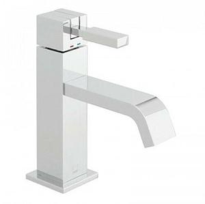 Vado Geo Slimline Basin Mixer Smooth Bodied Single Lever Deck Mounted Without Universal Waste - 12DSS