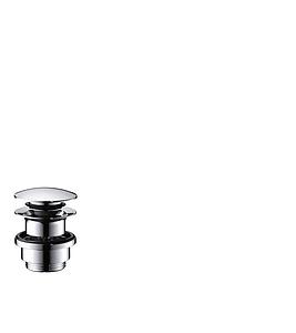 Axor Waste Set 11/4" Push-open For Basin And Bidet Mixers Stainless Steel Optic