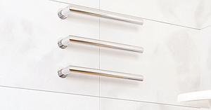 Thermosphere Heated Towel Bar Single Round 400mm
