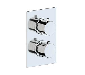 AVA Essence 2 Outlet 2 Handle Shower Valve Polished Chrome