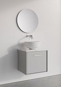 Crosswater Infinity Worktop 510 Carrara Marble Effect