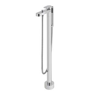 Vado Life Bath Shower Mixer With Shower Kit Single Lever Floor Mounted Chrome