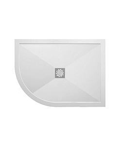 London Showers  Symmetry 1200 x 800mm Left Hand Quad Tray & Waste - White