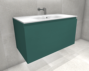 Faeber Mode 90 Basin Unit 1 Drawer Ral 6033 Mint Turquoise Matt