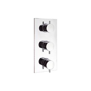 Crosswater Kai Lever/MPRO Crosshead Rectangular 2000 Thermostatic Back Plate Chrome