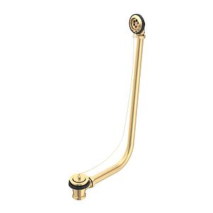 Perrin & Rowe Bath Waste Plug And Overflow Exp. Pipes - Satin Brass