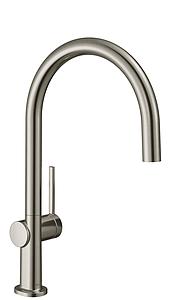 Hansgrohe Talis M54 Single Lever Kitchen Mixer 220, Single Spray Mode Stainless Steel Finish
