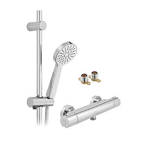 Axces By Vado Sirkel Single Function Thermostatic Shower Package Chrome - 12DSS