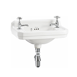 Edwardian 51cm Cloakroom Basin White