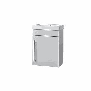 Roper Rhodes 450mm Esta Wall Mounted Unit Light Grey