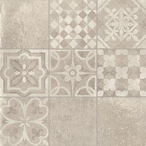 European Tiles Cemento BEIGE DECORE' 60 X 60 Rectified Matte Tile