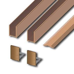 Abacus Glass Surface Channel Pack Bronze 8mm