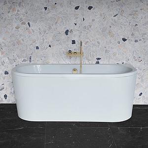 Crosswater Serene Freestanding Bath White (Excluding M4BCW Surround)
