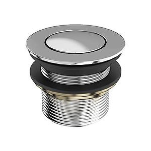 Crosswater Click-Clack Bath Waste un-slotted Chrome