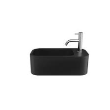 Crosswater Popolo Mini Wall Hung Right Hand Black Matt