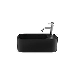 Crosswater Popolo Mini Wall Hung Right Hand Black Matt