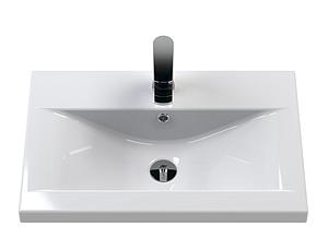 Hudson Reed 600 Mid-edged Basin 1th White