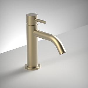 Ava Trend Deck Mounted Basin Mixer Monobloc - Brushed Brass