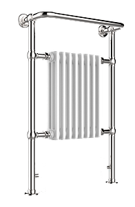 Just Taps Grosvenor Radiator 963 X 673 X 230 Chrome & White
