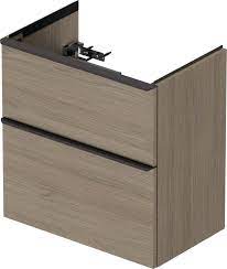 Duravit D-Neo 610mm Compact Vanity Unit Compact with 1 Drawer Terra Oak