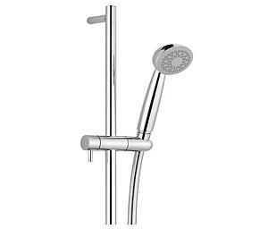 Just Taps Techno Slide Rail With Tosca Single Function Shower Handle Chrome