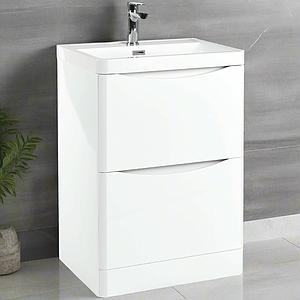 Scudo Bella 600 Floor Cabinet Gloss White