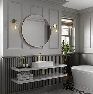 Hib Trim Round 60 (black Frame) Mirror 60cm X D2.5cm