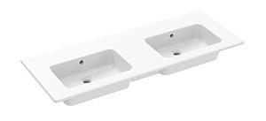 Saneux Uni 120x47cm 2 Bowl Washbasin 0th