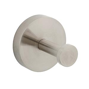 Vado Individual Spa Knurled Robe Hook Brushed Nickel