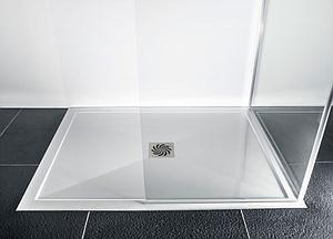 London Showers  Symmetry Slim 25 1800 x 800mm Tray & Waste - White