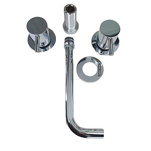 Crosswater Mpro Basin 3 Hole Trim Set No Waste Chrome