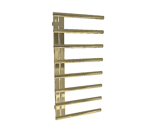 AVA Purity 1000 x 500mm Brushed Brass PVD Stainless Steel Towel Rail (Right Hand)