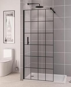 Eastbrook Vantage 2000 8mm Framed Walkin Panel 1400 X 2000 Matt Black