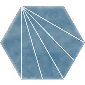 Scandinavian Cyan Decor Hexagon Tiles