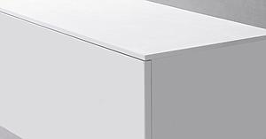 Roper Rhodes Scheme 600 Worktop With Supports-bianco