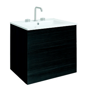 Crosswater Glide II Basin 600 Ceramic O/F 3TH White