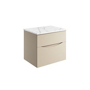 Crosswater Glide II 2 Drawer Basin Unit 600 Warm Stone