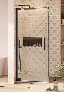 Crosswater Asura 8mm Side Panel for Hinged Door 900 Matt Black