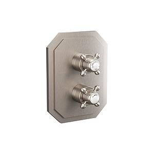 Crosswater Belgravia Crosshead Crossbox 3D Trimset Brushed Nickel