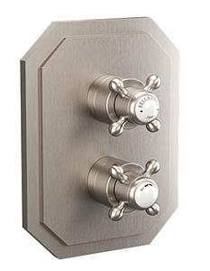Crosswater Belgravia Crosshead Crossbox 3d Trimset Brushed Nickel