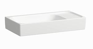 Laufen Meda Small Washbasin With Tap Bank Right - 460 X 235mm - 0 Tap Hole - No Overflow - White