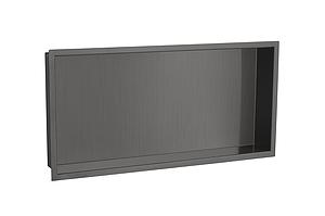 Just Taps Vos 600mm x 300mm Shower Niche Brushed Black