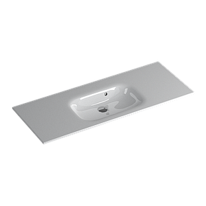 Faeber Silkstone Pearl 1200mm Single Central Gloss Basin